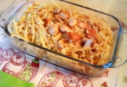 Необыкновенный картофельный салат с курицей: Камди-Ча по-корейски