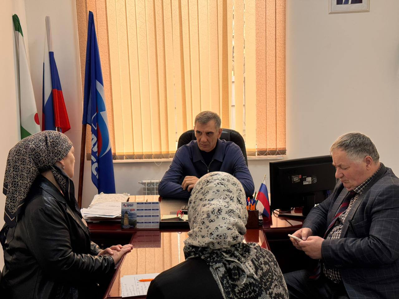 Сегодня провёл приём граждан в местном отделении города Малгобек Сегодня провёл приём граждан в местном отделении города Малгобек
