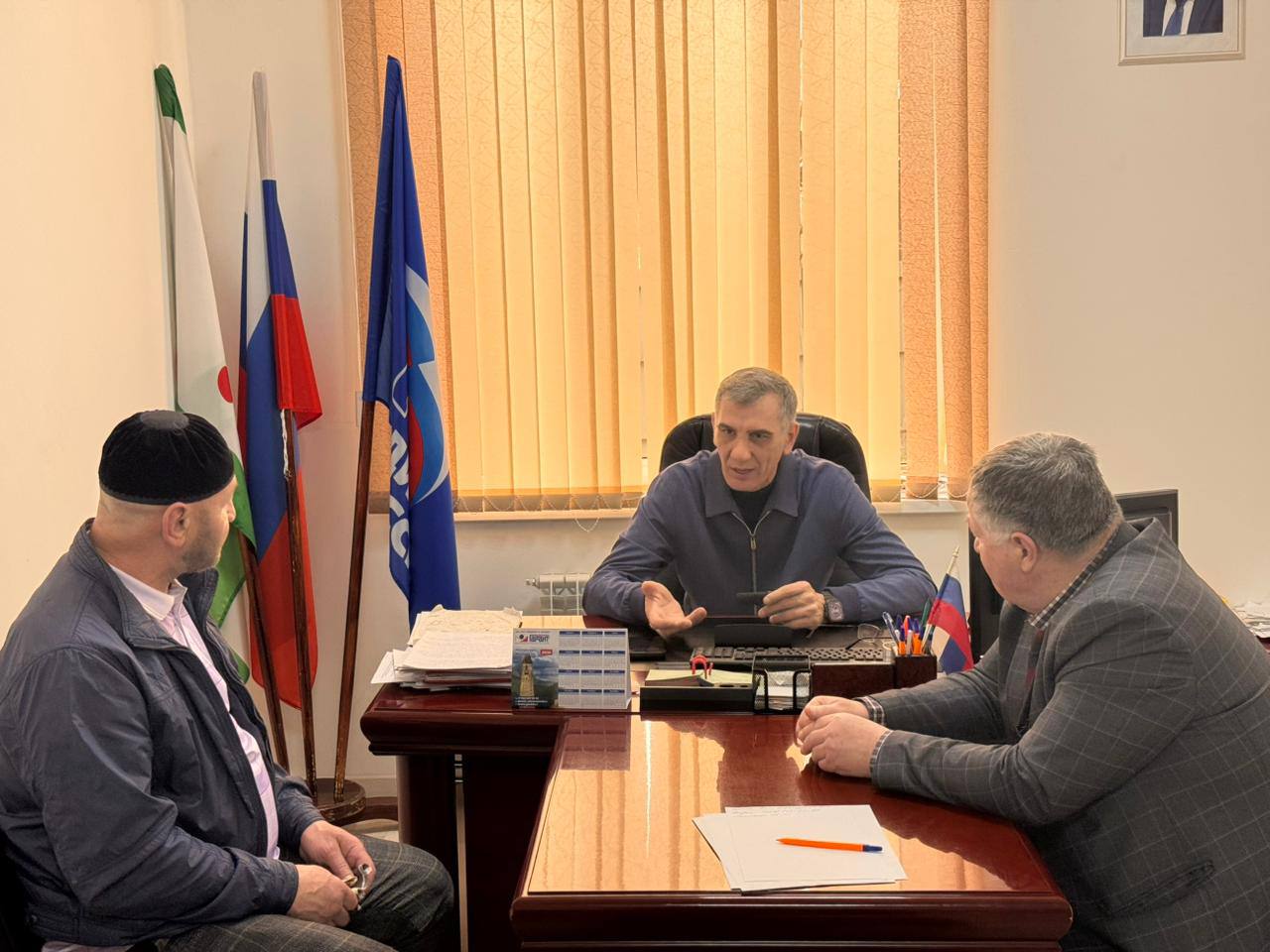 Сегодня провёл приём граждан в местном отделении города Малгобек