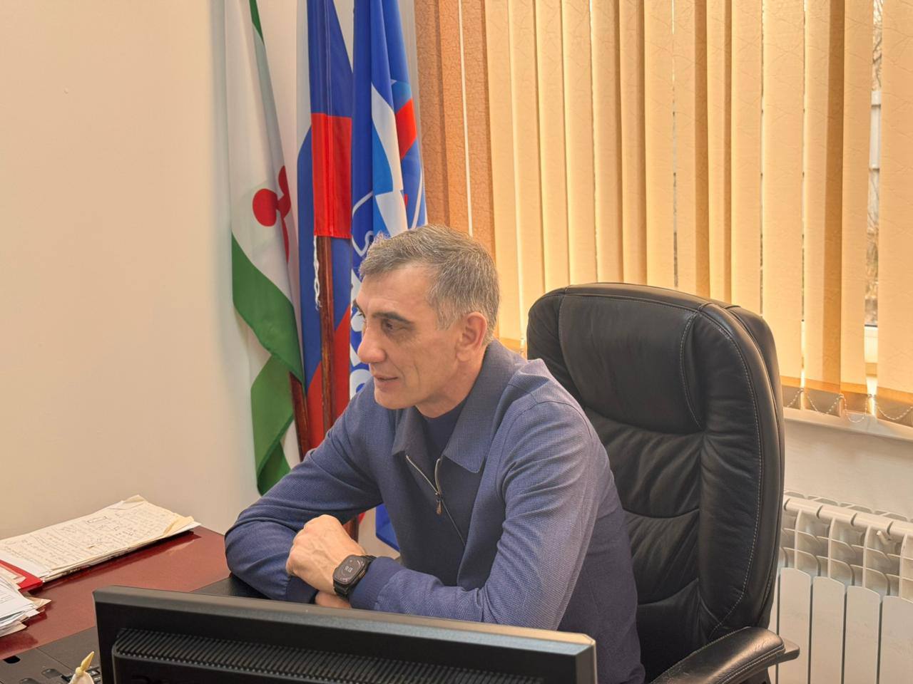 Сегодня провёл приём граждан в местном отделении города Малгобек Сегодня провёл приём граждан в местном отделении города Малгобек