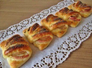 Как приготовить аппетитные конвертики с яблоками из творожного теста