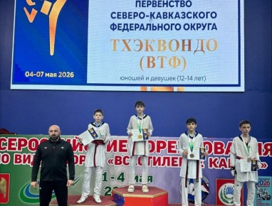 Семь медалей Первенства СКФО увезла сборная Ингушетии по тхэквондо