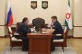 Махмуд-Али Калиматов: Вместе с начальником ОФСИН России по Республике Ингушетия Наурби Бекмухамбетовым обсудили работу уголовно-исполнительной системы в регионе