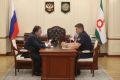 Глава Ингушетии обсудил вопросы взаимодействия с руководством регионального ОФСИН