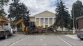 В Сунже начали возведение арки перед Дворцом культуры
