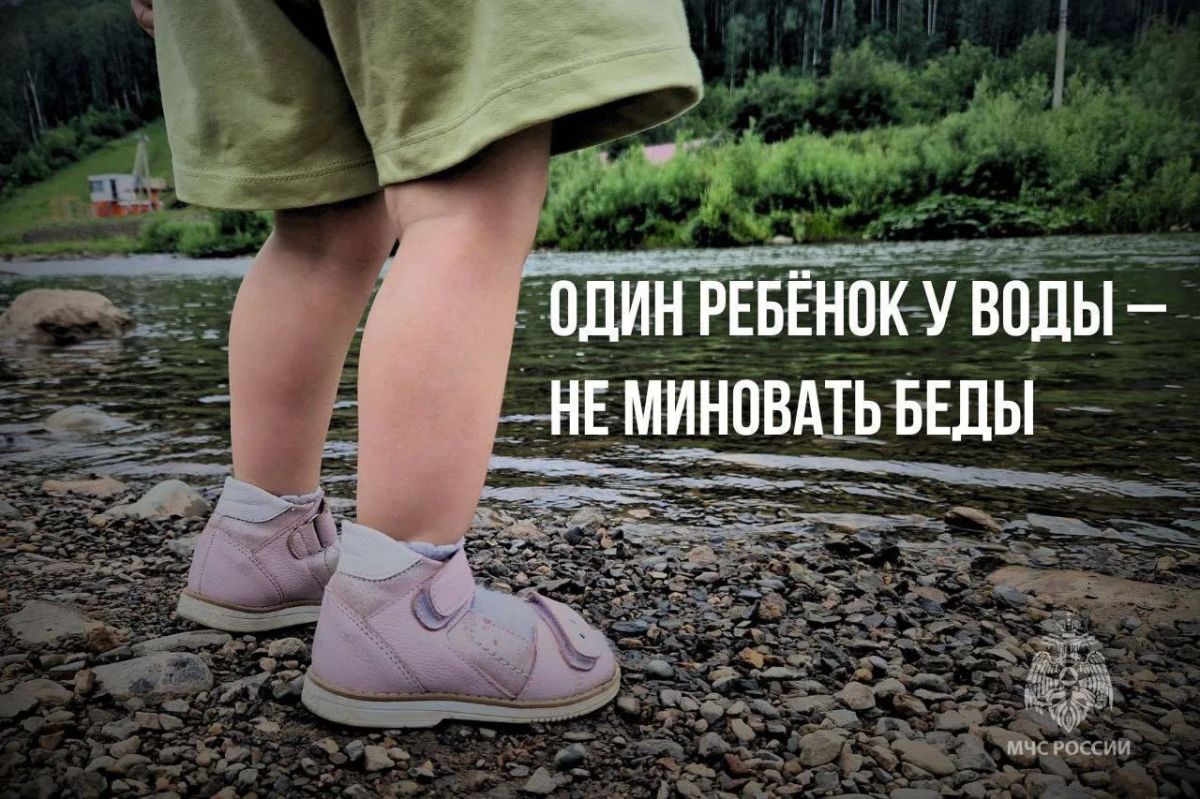 Дети тонут. МЧС России напоминает: не оставляй ребенка одного или под присмотром старших братьев и сестер; научи ребенка плавать; надень специальные нарукавники или спасательный жилет на ребенка; объясни ребенку, что нельзя...