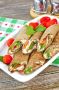 Вкусные печеночные блинчики с сырной начинкой