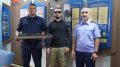 В День сотрудника органов следствия участники специальной военной операции передали макет поезда