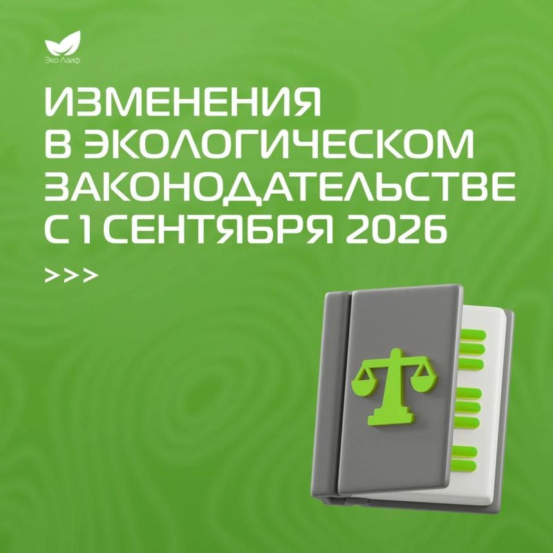 С 1 сентября в России вступают в силу новые экологические требования
