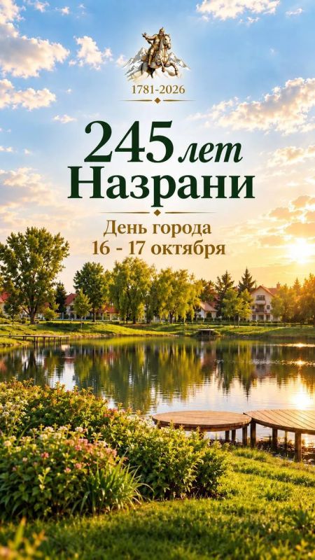 Отмечаем 245-летие Назрани вместе! Программа праздника и схема перекрытия дорог
