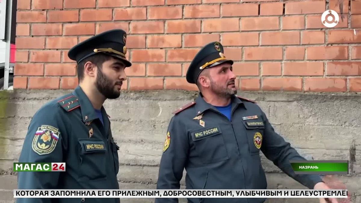В Назрани загорелся торговый центр "Апельсин"