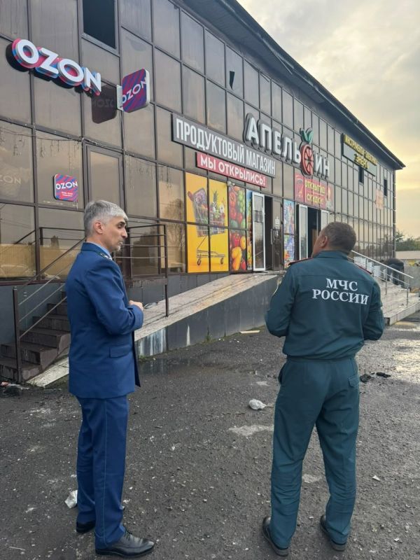 Прокуратура г. Назрани проводит проверку по факту пожара в торговом центре